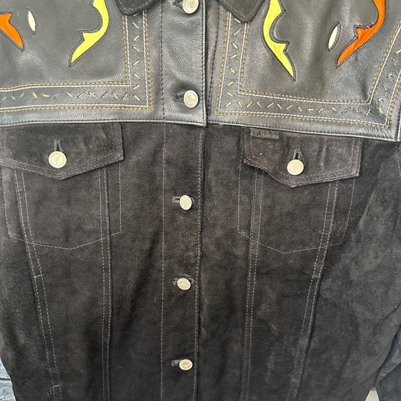 George Marciano for Guess Leather Embellished Jacket Size Medium - Picture 8 of 16